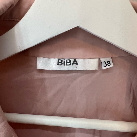 BIBA LIGHT PINK TOP ZIP UP FRONT VGUC SUPER CUTE M MEDIUM 38 ADORABLE - Picture 6 of 14